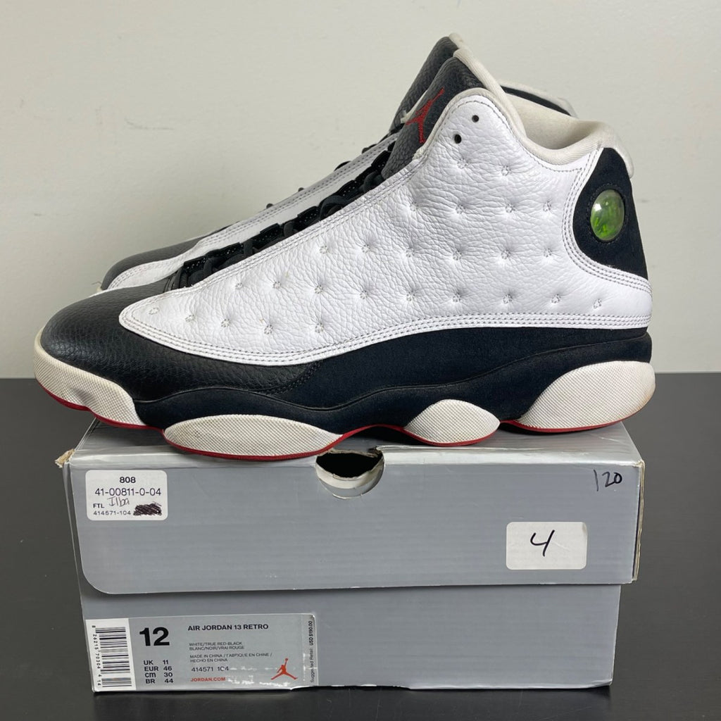 Jordan 13 Retro He Got Game (2018) 12 (Moderately Worn Pre-Owned)JordanWhite/True Red-Black - Image 3