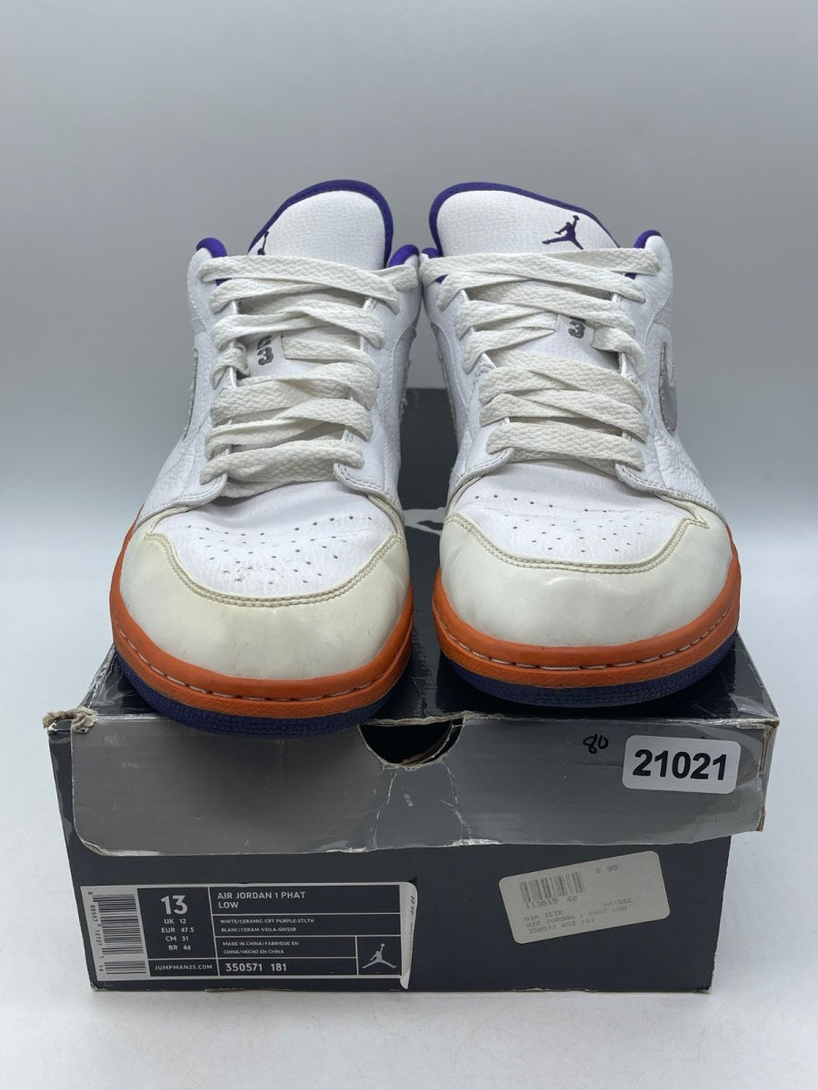 Jordan 1 Phat Low Phoenix Suns 13 (Moderately Worn Pre-Owned) - Image 2