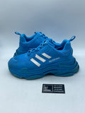 Balenciaga Triple S adidas Blue White 46 (Moderately Worn Pre-Owned) - Image 1