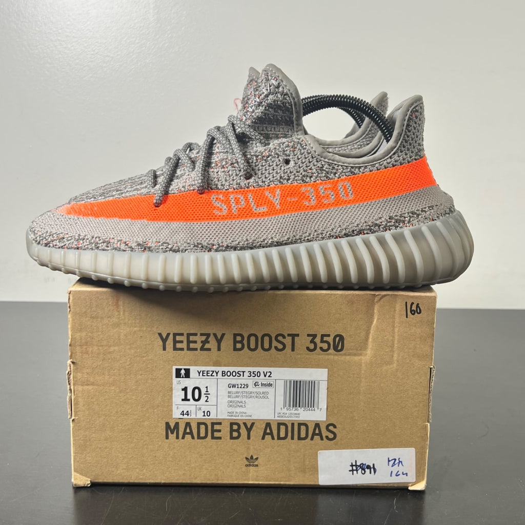 adidas Yeezy Boost 350 V2 Beluga Reflective 10.5 (Lightly Worn Pre-Owned)adidasReflective/Steeple Grey/Solar Red - Image 3