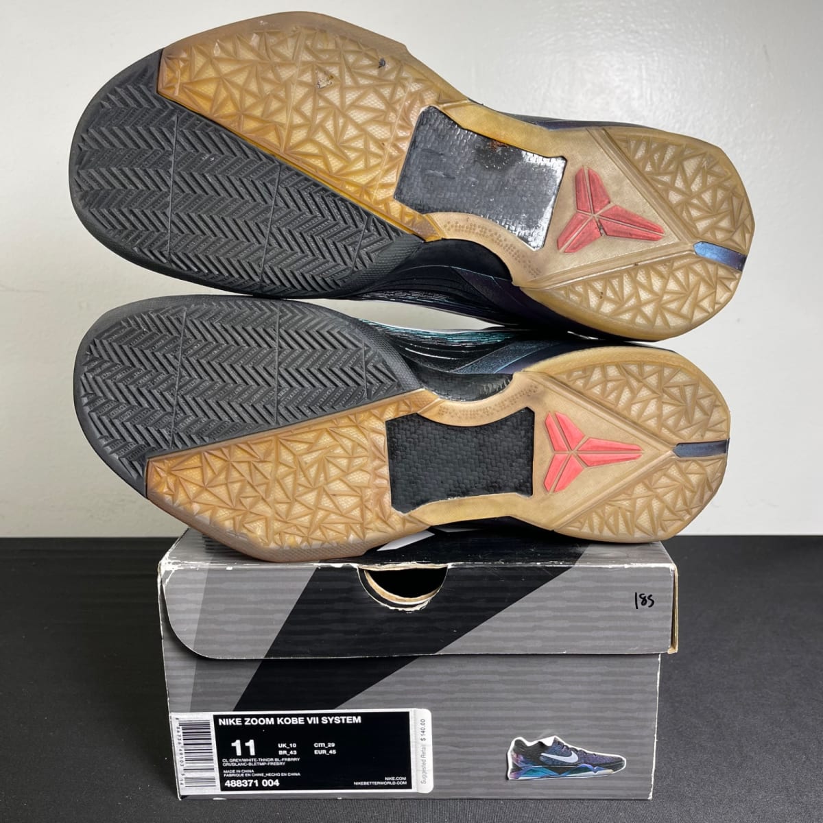 Nike Zoom Kobe 7 System 'Fireberry' (Size 11) - aux