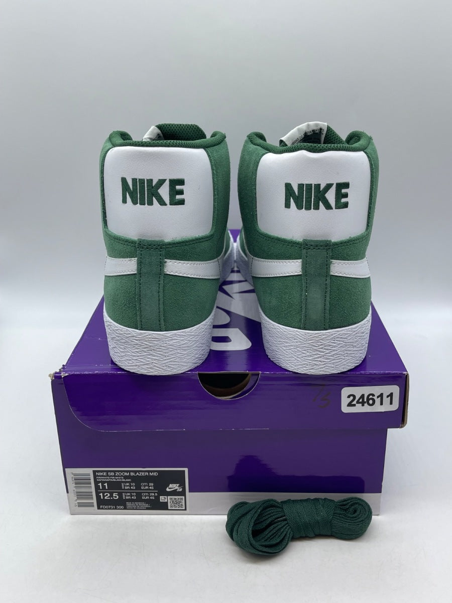 Nike SB Zoom Blazer Mid Fir White 11 (Moderately Worn Pre-Owned)NikeFir/Fir/White/White - Image 3