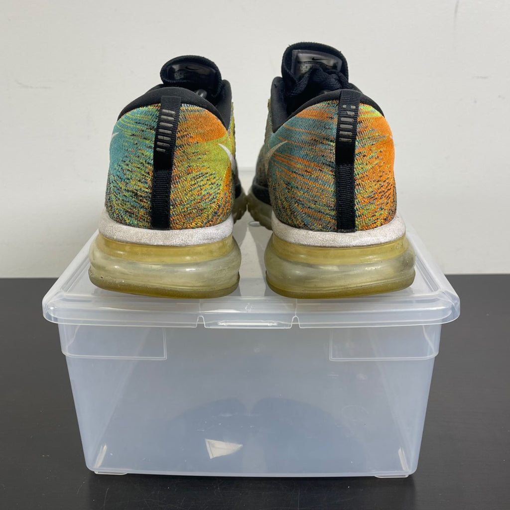 Nike Air Max 2015 Flyknit Multicolor 11.5 (Moderately Worn Pre-Owned)NikeBlack/Chlorine Blue-Total Orange-White - Image 4