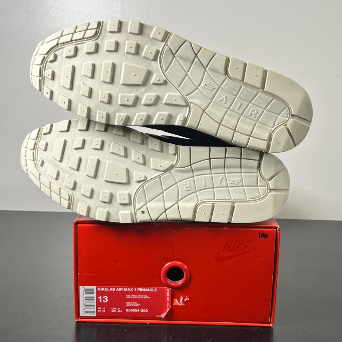 Nike Air Max 1 Pinnacle Iced Jade 13 (Lightly Worn Pre-Owned)NikeIced Jade/Cargo Khaki-Sail - Image 6