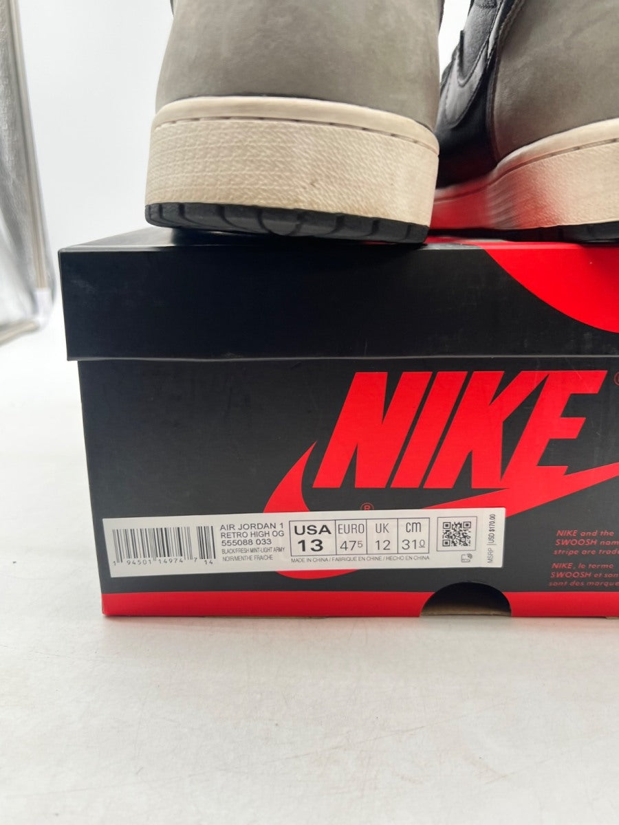 Jordan 1 Retro High Light Army Rust Shadow Patina 13 (Moderately Worn Pre-Owned) - Image 4