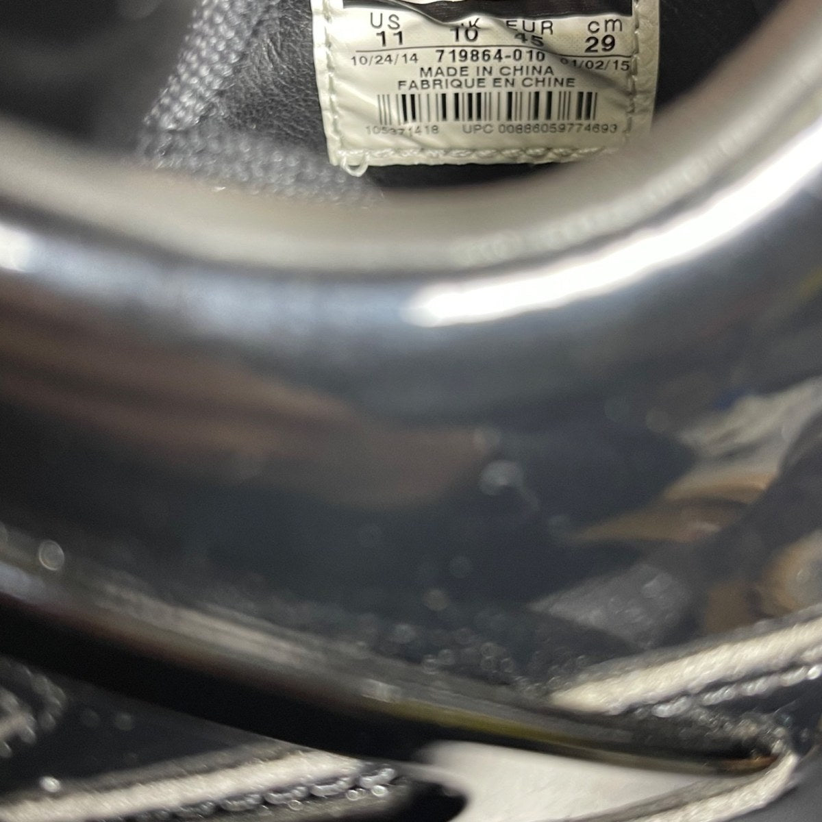 Jordan 4 Retro 11Lab4 Black 11 (Moderately Worn Pre-Owned)JordanBlack/White - Image 6