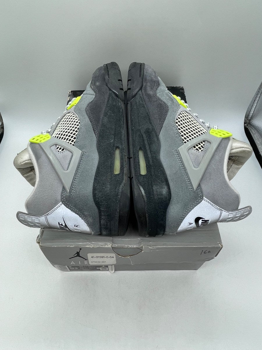 Jordan 4 Retro SE 95 Neon 9 (Moderately Worn Pre-Owned)JordanCool Grey/Volt-Wolf Grey-Anthracite - Image 6