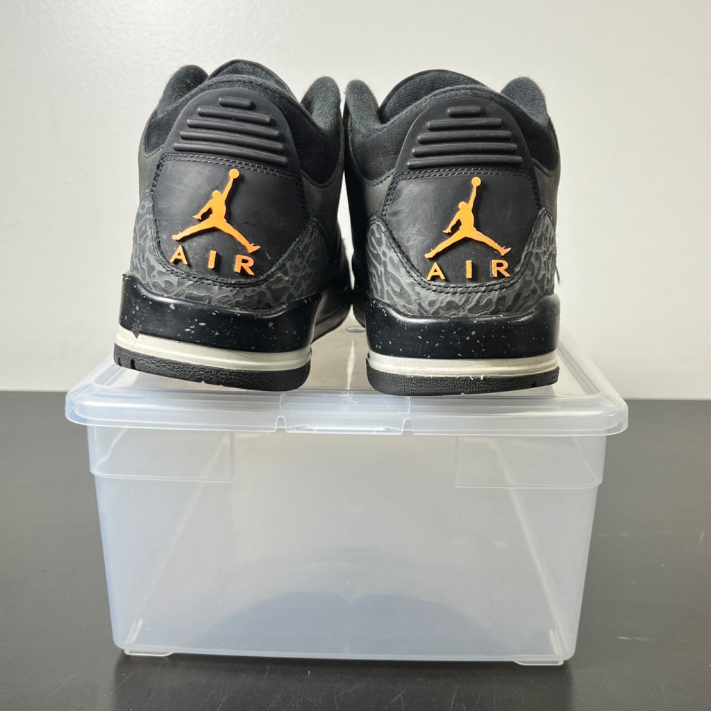 Jordan 3 Retro Fear Pack (2023) 11 (Heavily Worn Pre-Owned)JordanNight Stadium/Total Orange-Black-Flat Pewter-Neutral Grey - Image 6