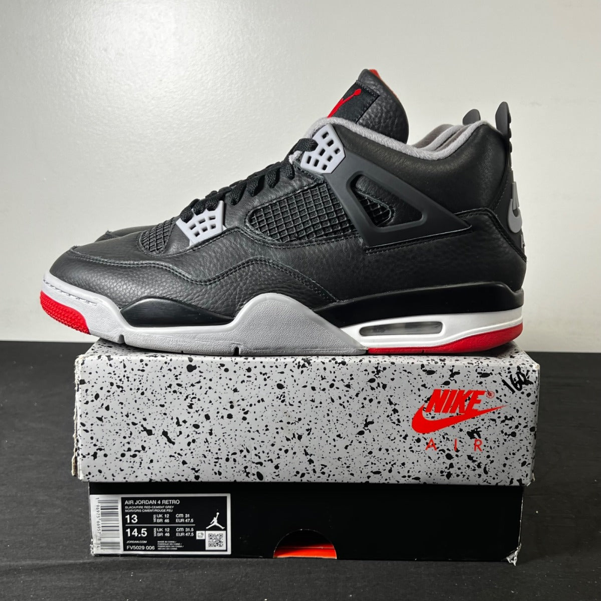 Jordan 4 Retro Bred Reimagined 13 (Lightly Worn Pre-Owned)JordanBlack/Cement Grey/Varsity Red/Summit White
