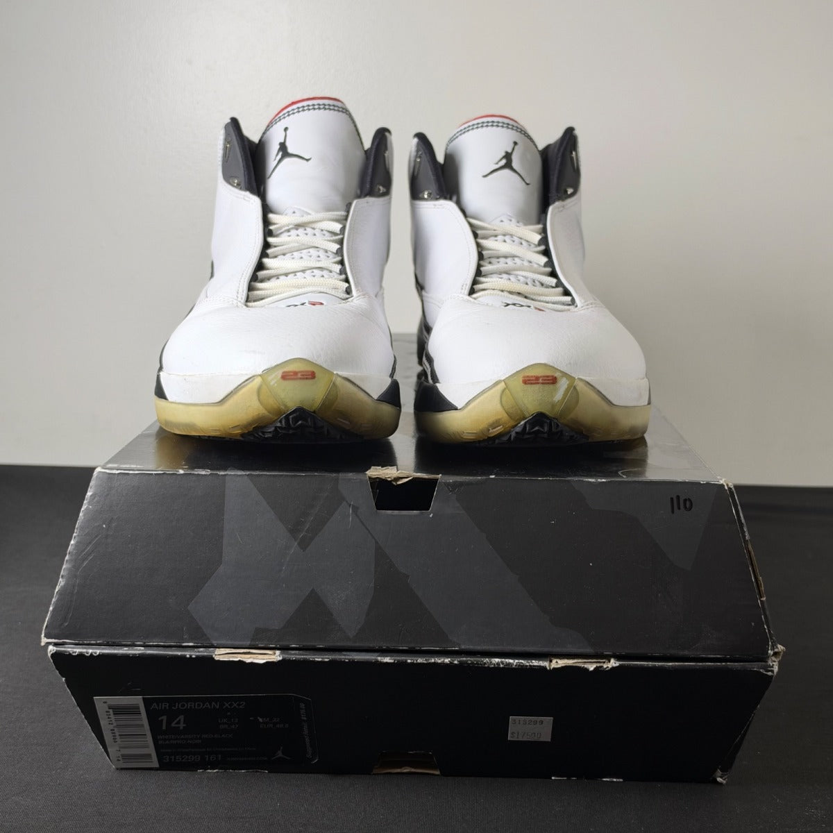 Jordan 22 OG White Varisty Red (Size 14) - Image 2