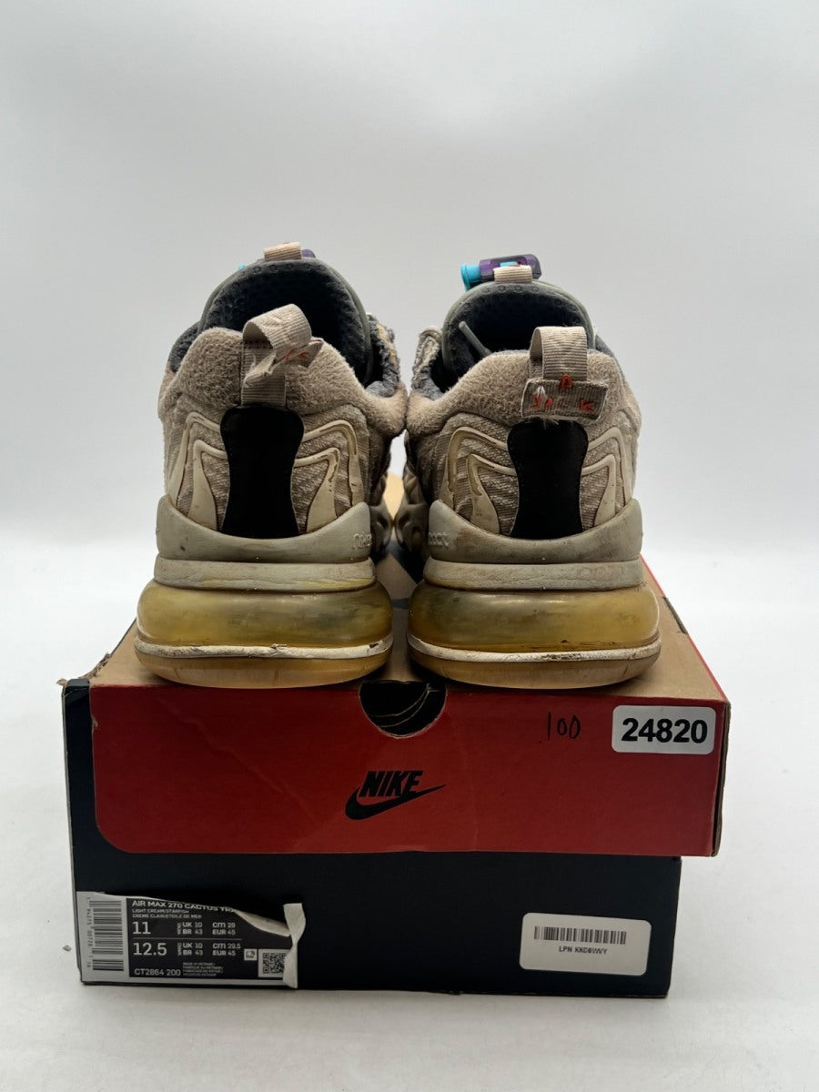 Nike Air Max 270 React ENG Travis Scott Cactus Trails 11 (Heavily Worn Pre-Owned)NikeLight Cream/Dark Hazel-Mica Green-Starfish - Image 6
