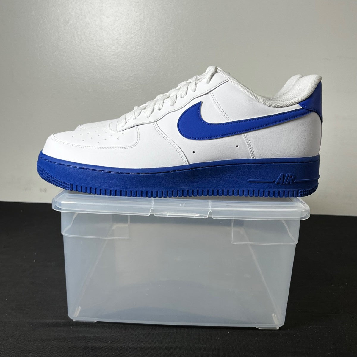 Nike Air Force 1 Low 07 White Royal 10 (New Pre-Owned)NikeWhite/Royal Blue - Image 3