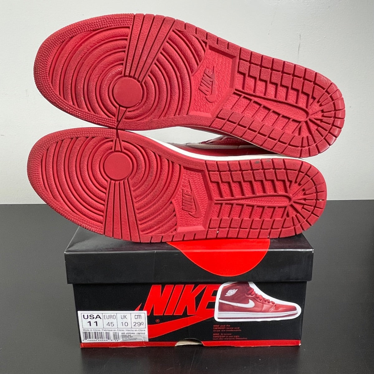 Jordan 1 Retro Gym Red 11 (Moderately Worn Pre-Owned)JordanGym Red/Sail - Image 5