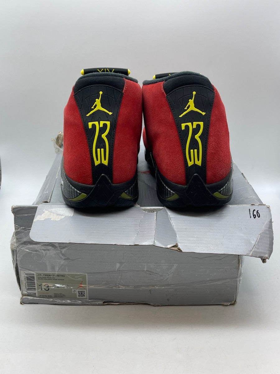 Jordan 14 Retro Ferrari (2025) 13 (Moderately Worn Pre-Owned)JordanChallenge Red/Black-Vibrant Yellow-Anthracite - Image 3