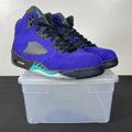 Jordan 5 Retro Alternate Grape 10 (Moderately Worn Pre-Owned)JordanGrape Ice/New Emerald-Black - Image 1