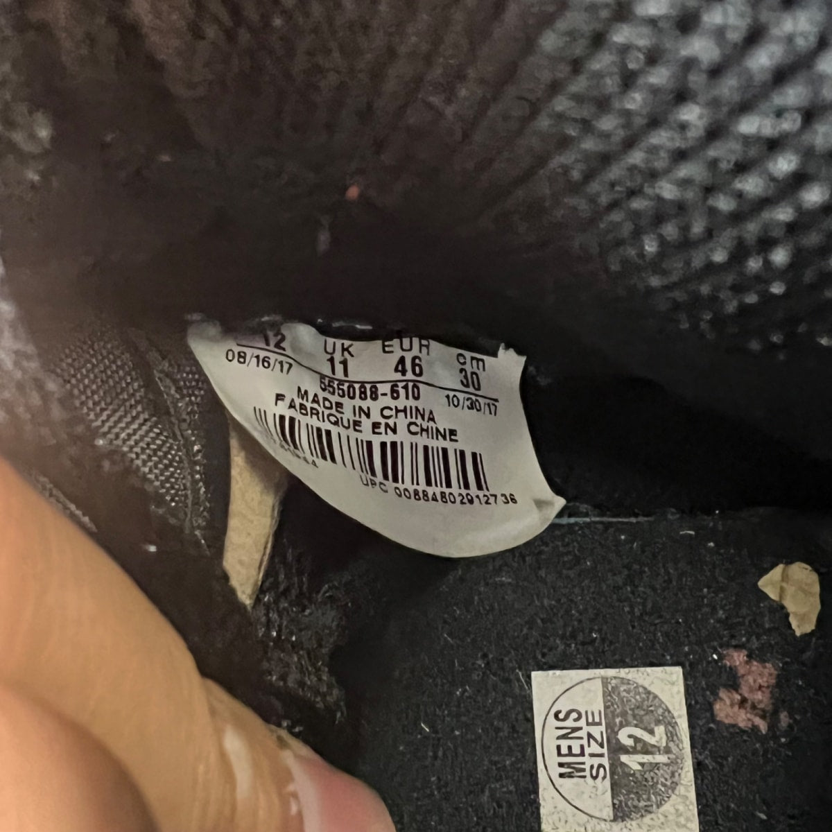 Jordan 1 Retro High Bred Toe 12 (Moderately Worn Pre-Owned)JordanGym Red/Black-Summit White - Image 7