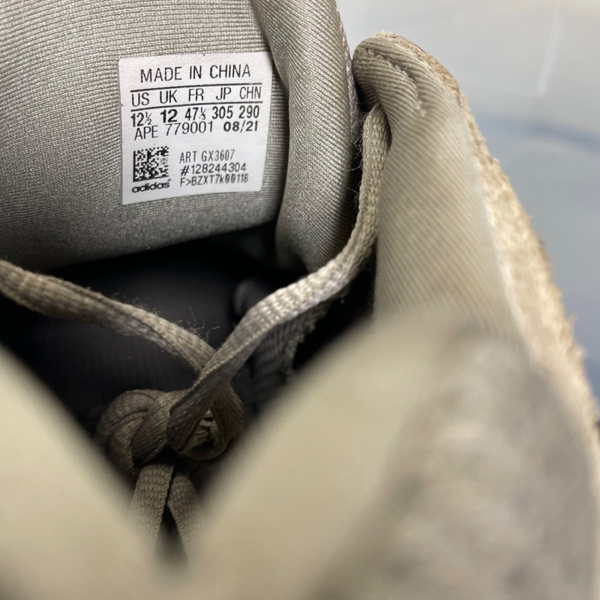 adidas Yeezy 500 Ash Grey 12.5 (Moderately Worn Pre-Owned)adidasAsh Grey/Ash Grey/Ash Grey - Image 6