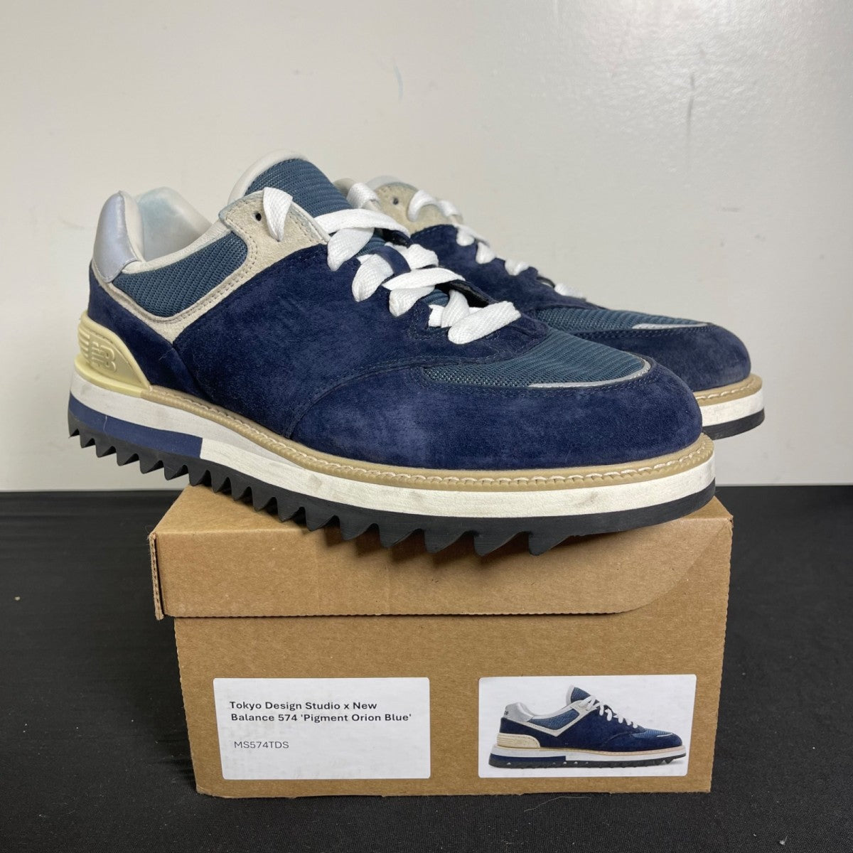 Tokyo Design Studio x New Balance 574 'Pigment Orion Blue' (Size 12) - Image 1