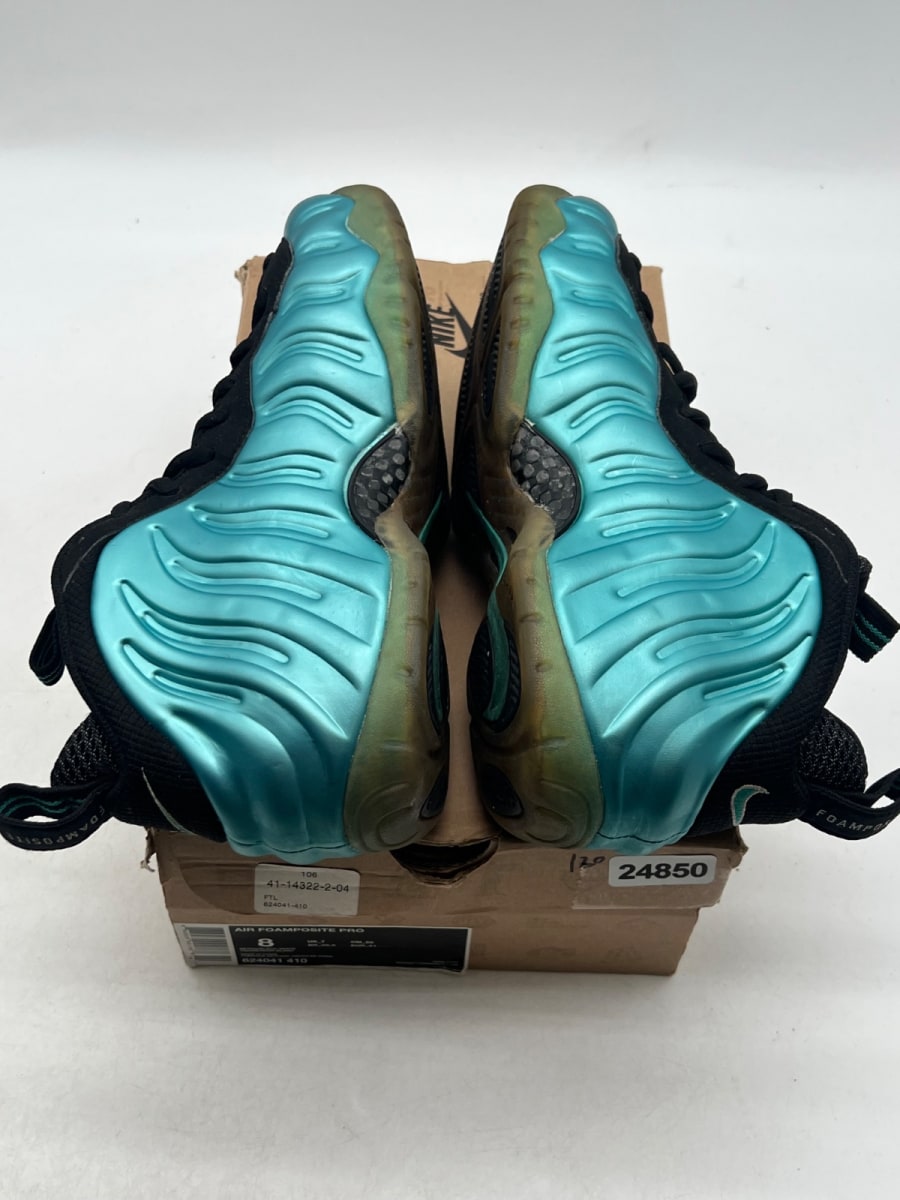 Nike Air Foamposite Pro Electric Blue 8 (Moderately Worn Pre-Owned)NikeRetro/Black-White - Image 9