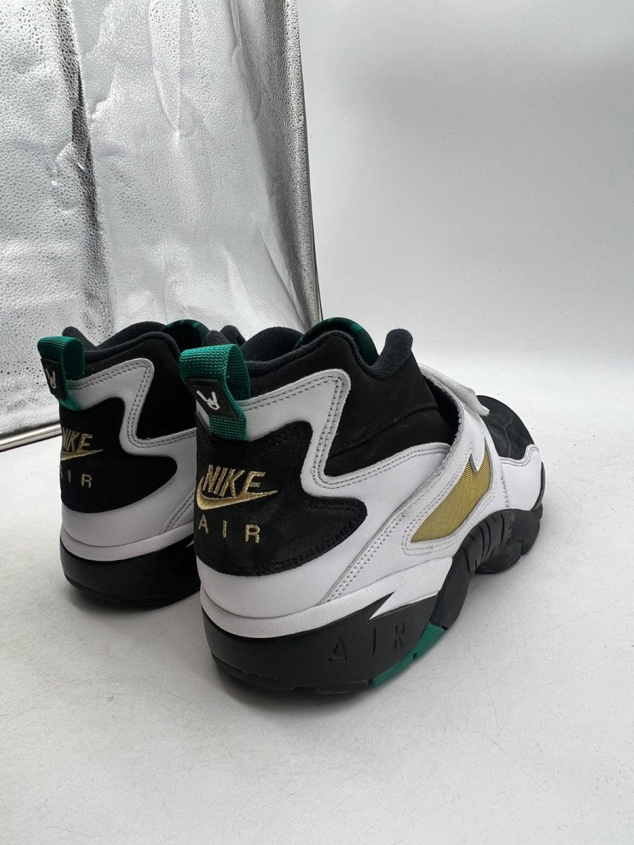 Nike Air Diamond Turf Emerald 13 (Lightly Worn Pre-Owned)NikeBlack/Mystic Green-White-Golden Tussah - Image 3