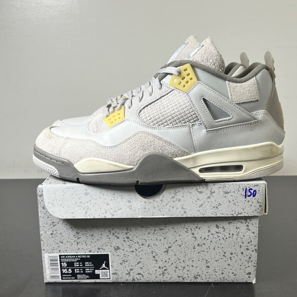 Jordan 4 Retro SE Craft Photon Dust 15 (Lightly Worn Pre-Owned)JordanPhoton Dust/Pale Vanilla/Off White/Grey Fog/Flat Pewter/Sail - Image 3