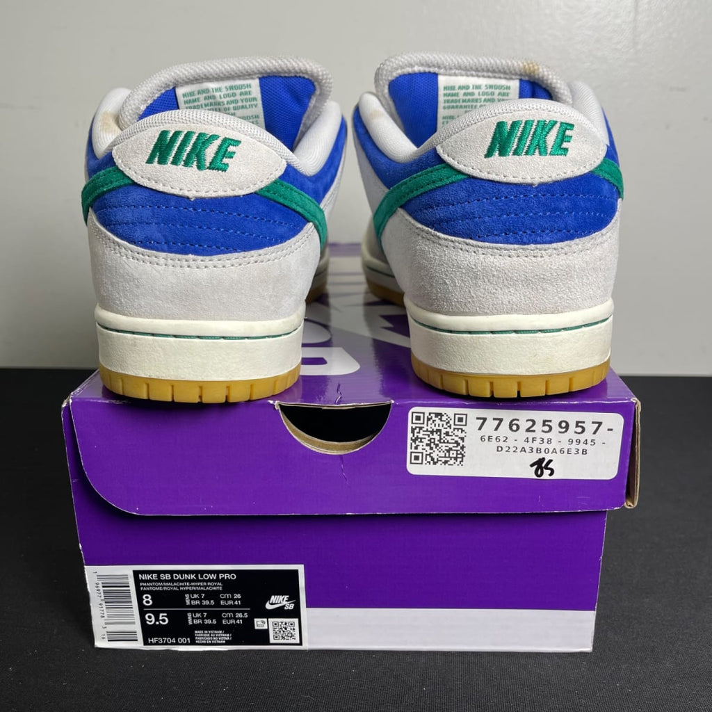 Nike SB Dunk Low Hyper Royal Malachite (Size 8) - aux