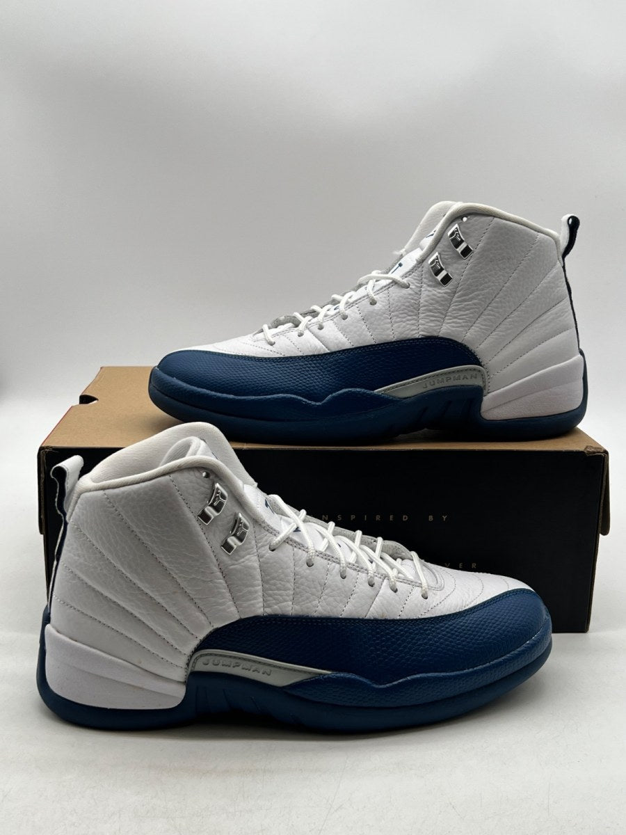 Jordan 12 Retro French Blue (2016) 10 (Lightly Worn Pre-Owned)JordanWhite/French Blue-Metallic Silver-Varsity Red - Image 1