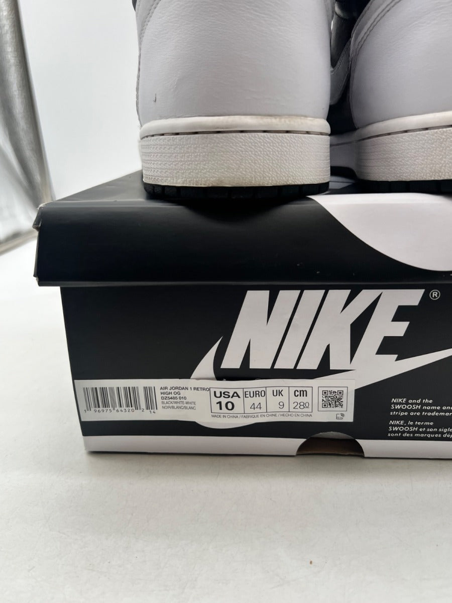 Jordan 1 Retro High OG Black White 10 (Lightly Worn Pre-Owned)JordanBlack/White/White - Image 4