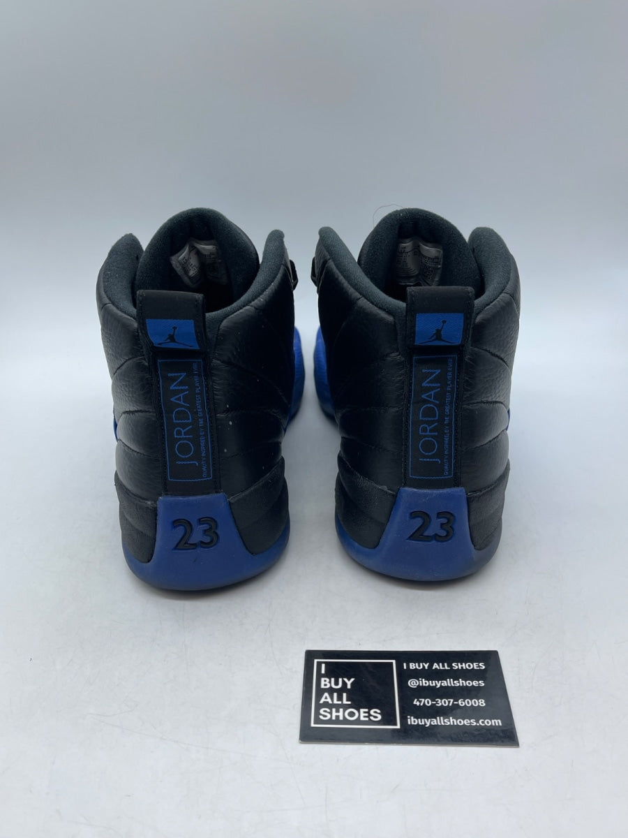 Jordan 12 Retro Black Game Royal 13 (Heavily Worn Pre-Owned) - Image 3