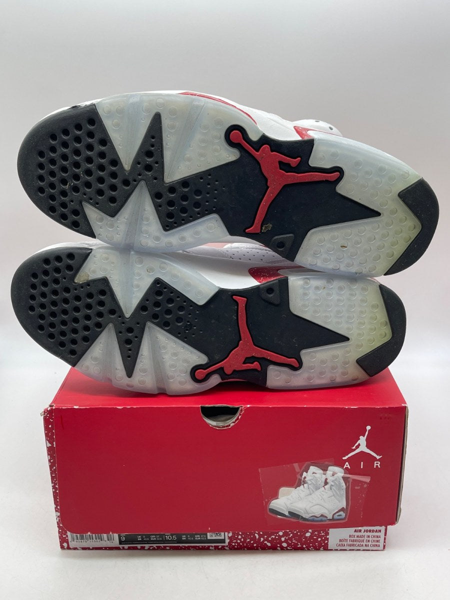 Jordan 6 Retro Red Oreo 9 (Moderately Worn Pre-Owned)JordanWhite/University Red-Black - Image 7