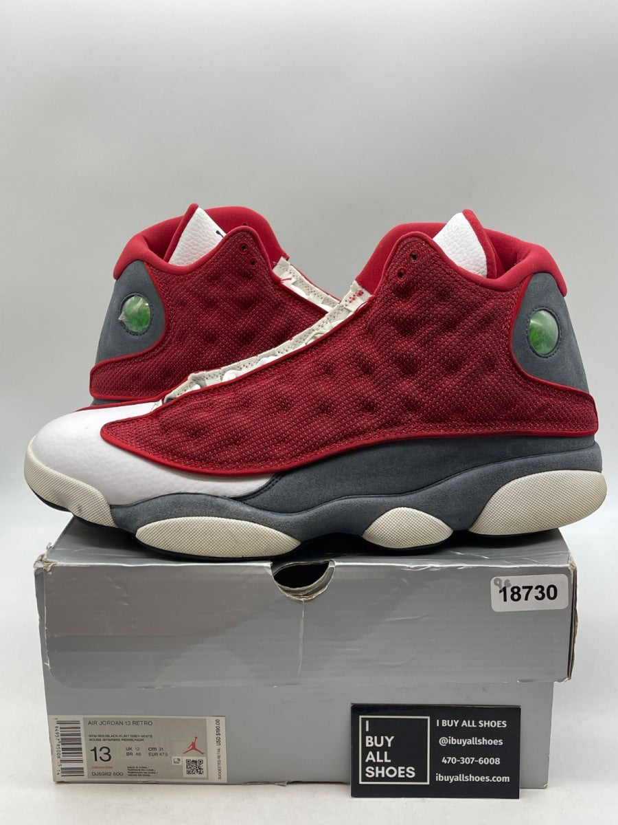 Jordan 13 Retro Gym Red Flint Grey 13 (Moderately Worn Pre-Owned) - Image 1