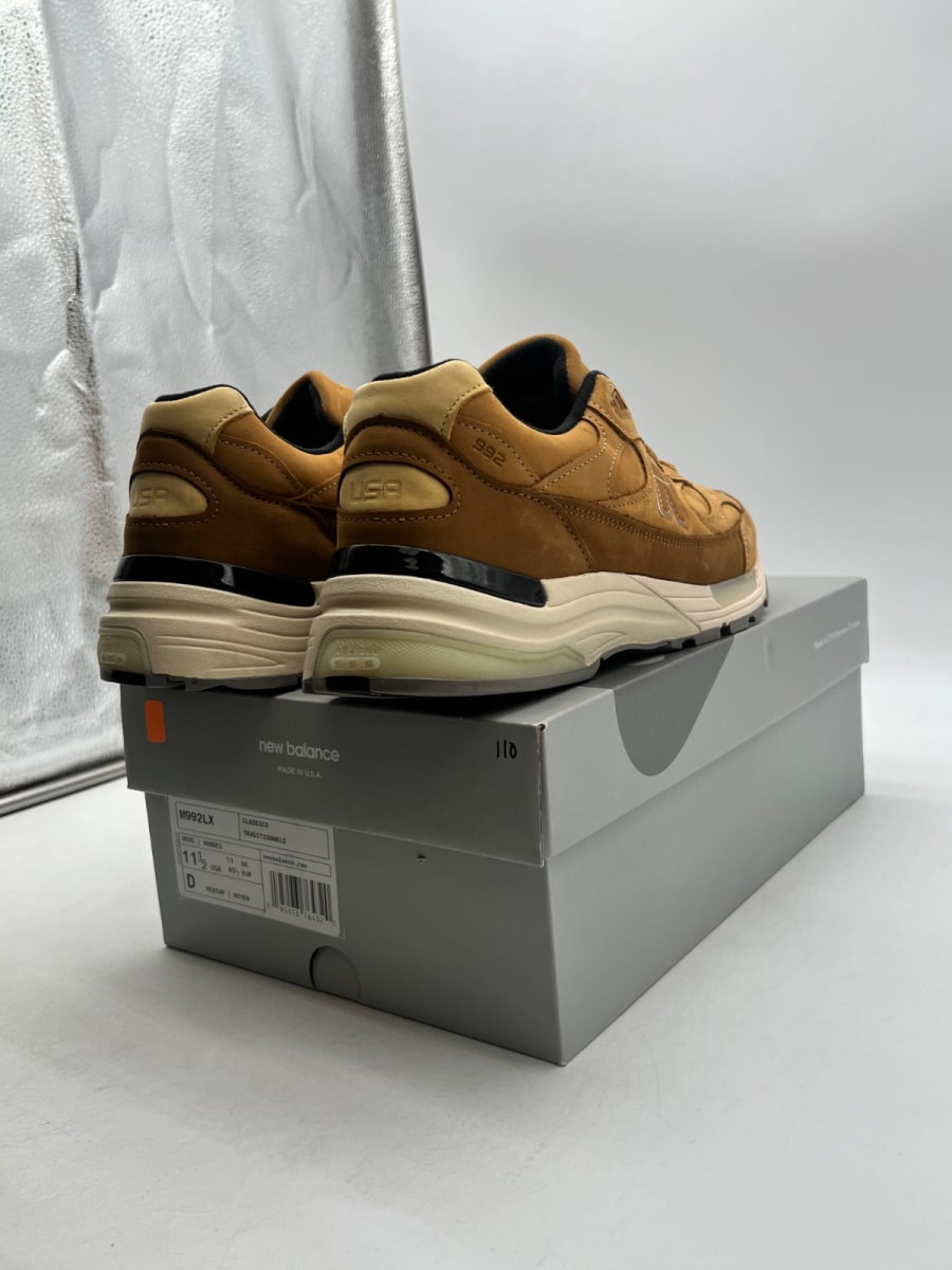 New Balance 992 MiUSA Wheat 11.5 (Lightly Worn Pre-Owned)New BalanceWheat/Brown/Off White - Image 5