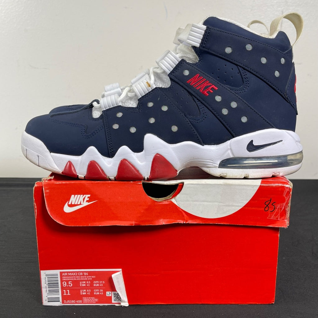 Nike Air Max CB '94 USA (2021) 9.5 (Moderately Worn Pre-Owned)NikeObsidian/Gym Red-White - Image 3