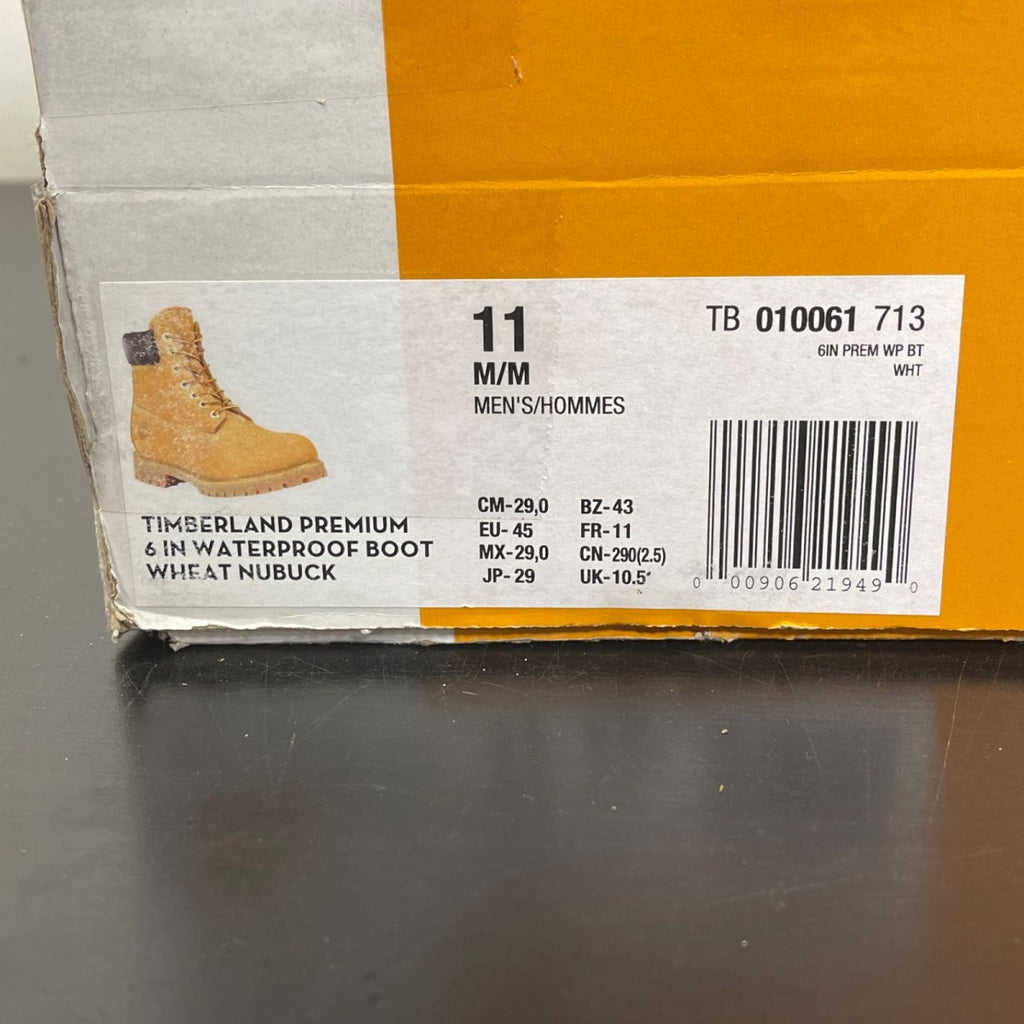 Timberland 6" Premium Waterproof Boot Wheat 11 (Moderately Worn Pre-Owned)TimberlandWheat/Black - Image 7