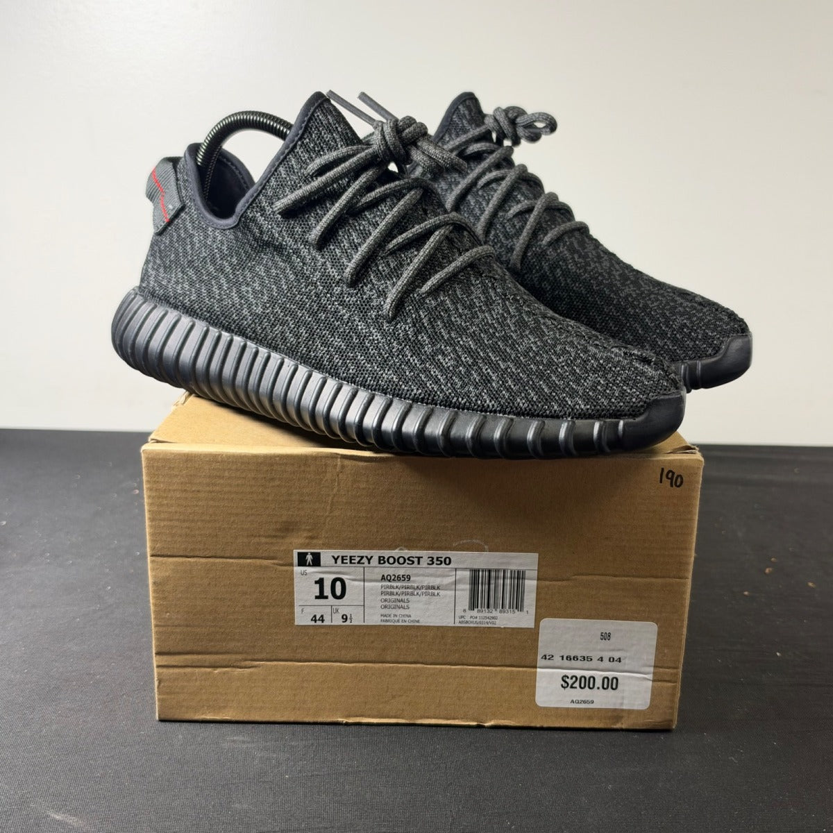 adidas Yeezy Boost 350 Pirate Black (2015) (Size 10) - Image 1