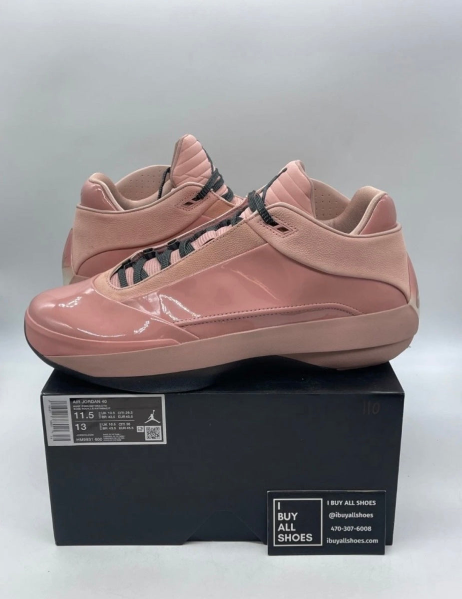 Jordan 40 Dusty Rose 11.5 (Lightly Worn Pre-Owned)JordanLight Arctic Pink/Anthracite/Black - Image 1