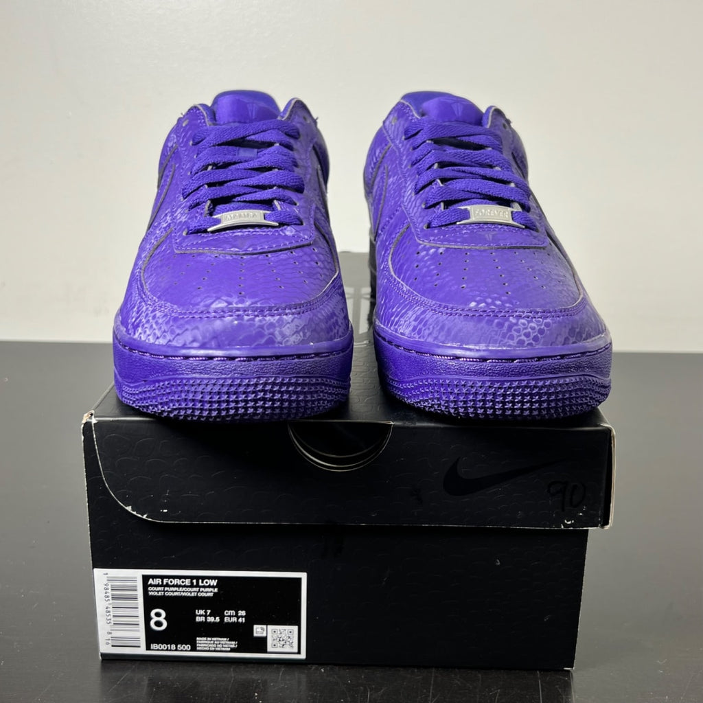 Nike Air Force 1 Low Kobe Bryant Court Purple 8 (Lightly Worn Pre-Owned)NikeCourt Purple/Court Purple - Image 2