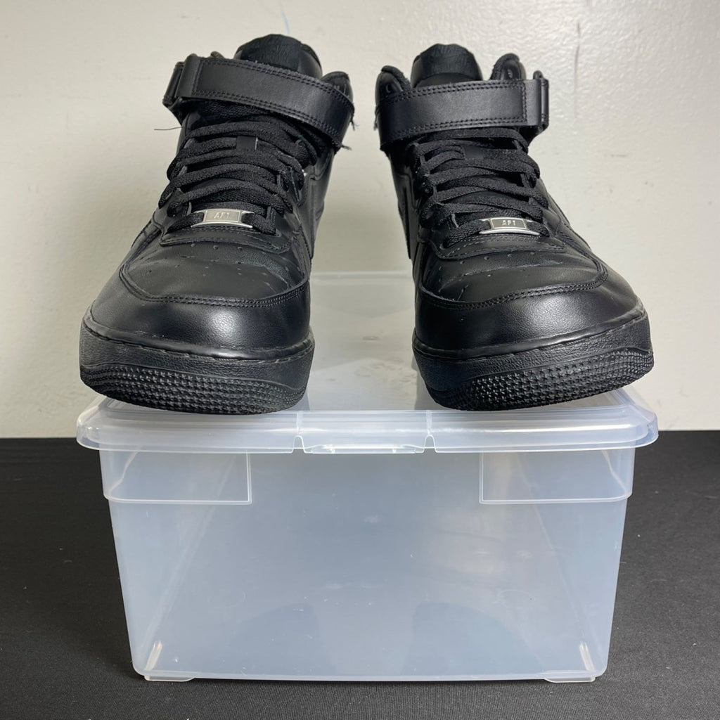 Nike Air Force 1 Mid Black (2016) (Size 11.5) - Image 2