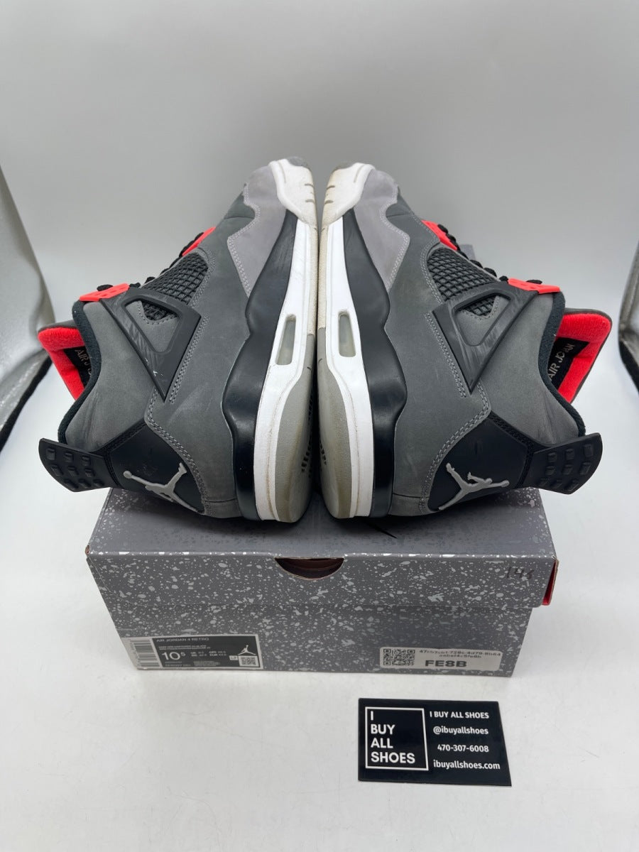 Jordan 4 Retro Infrared 10.5 (Moderately Worn Pre-Owned) - Image 6