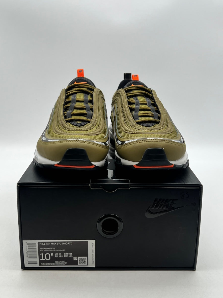 Nike Air Max 97 Undefeated Militia Green (2020) 10.5 (Lightly Worn Pre-Owned)NikeMilitia Green/Orange Blaze/White/Black - Image 2