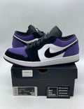 Jordan 1 Low Court Purple 11.5 (Lightly Worn Pre-Owned)JordanWhite/Black-Court Purple - Image 1