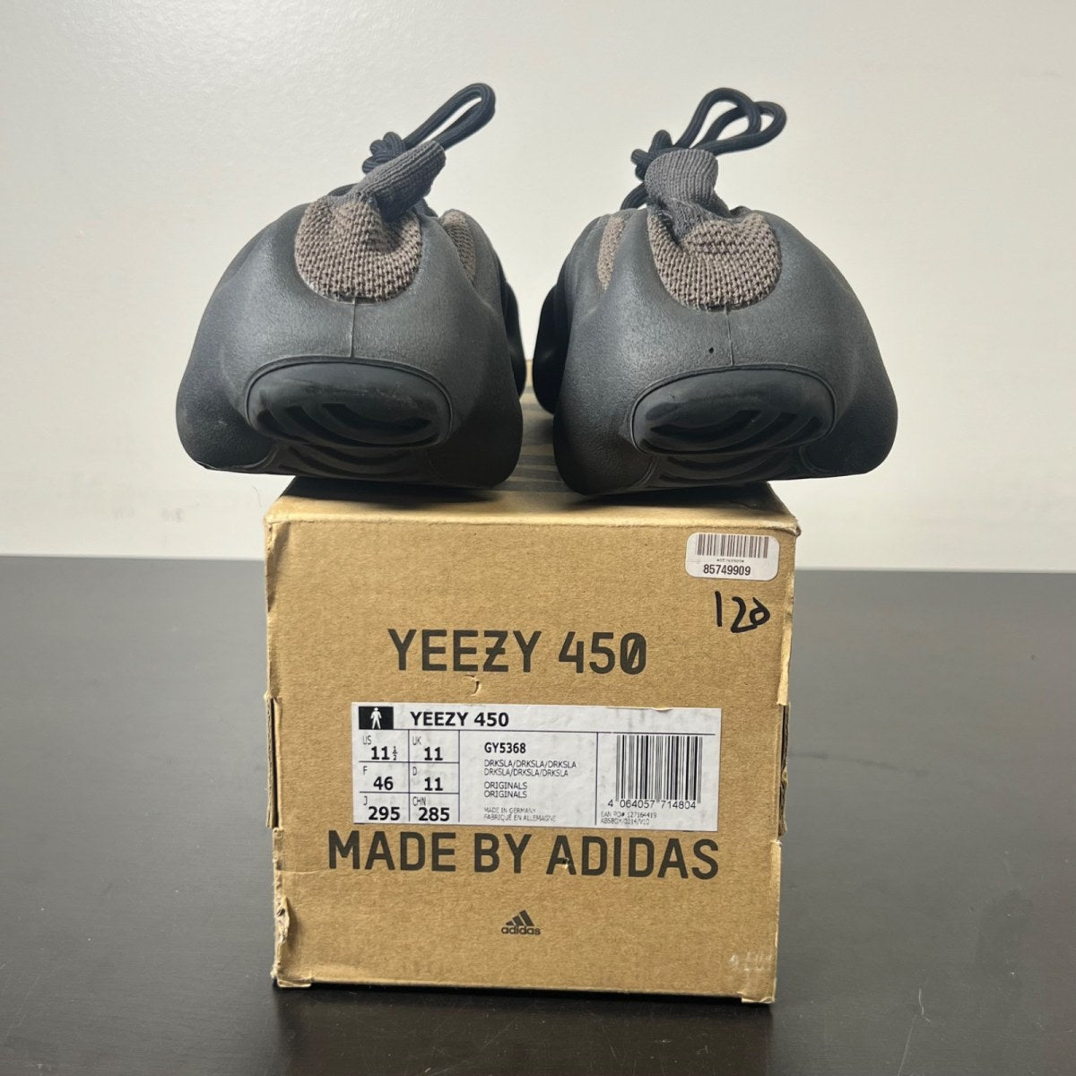adidas Yeezy 450 Dark Slate 11.5 (Moderately Worn Pre-Owned)adidasDark Slate/Dark Slate - Image 3