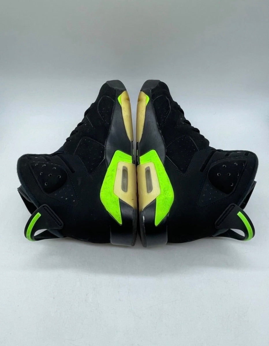 Jordan 6 Retro Electric Green 11 (Moderately Worn Pre-Owned)JordanBlack/Electric Green - Image 8