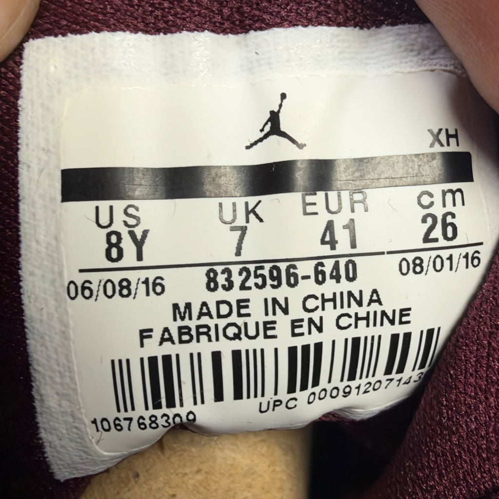 Jordan 1 Retro Heiress Night Maroon (GS) (Size 8Y) - aux
