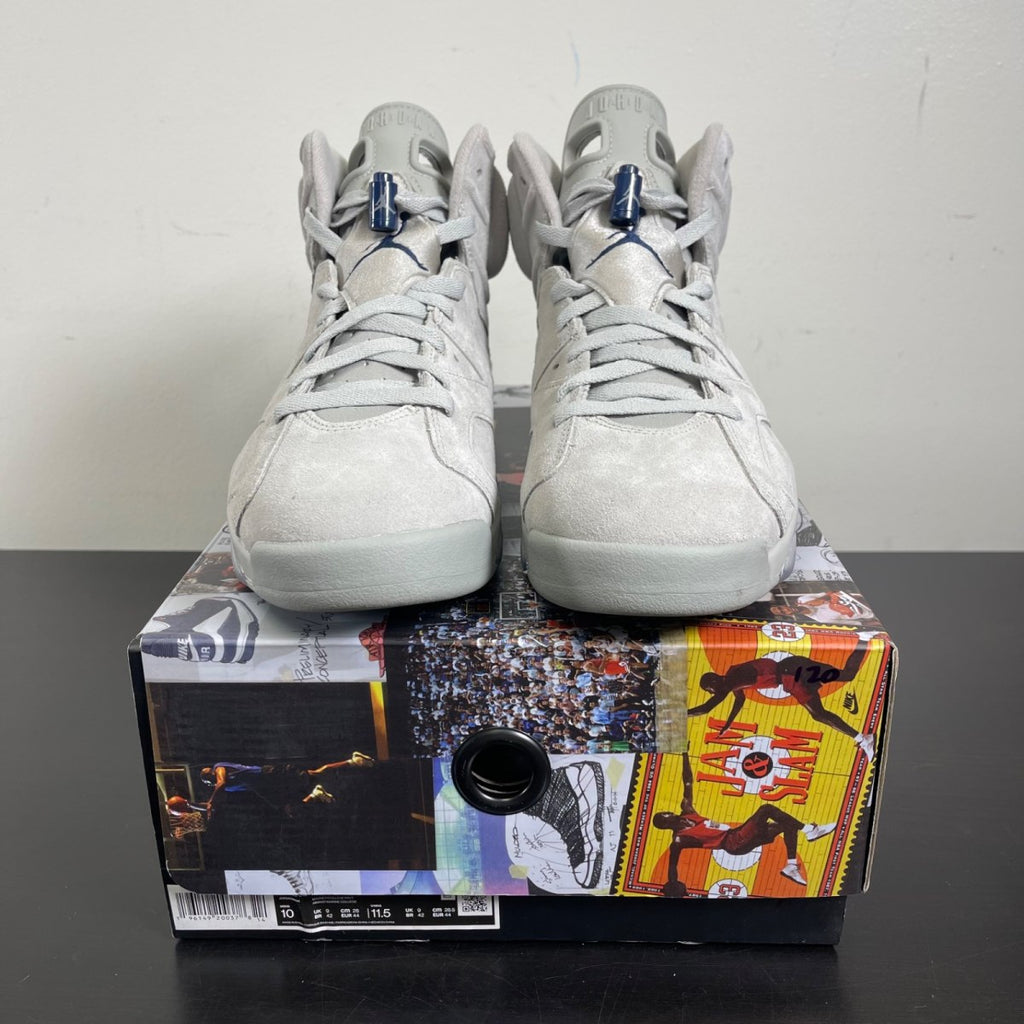 Jordan 6 Retro Georgetown (2022) 10 (Moderately Worn Pre-Owned)JordanMagnet/College Navy - Image 2