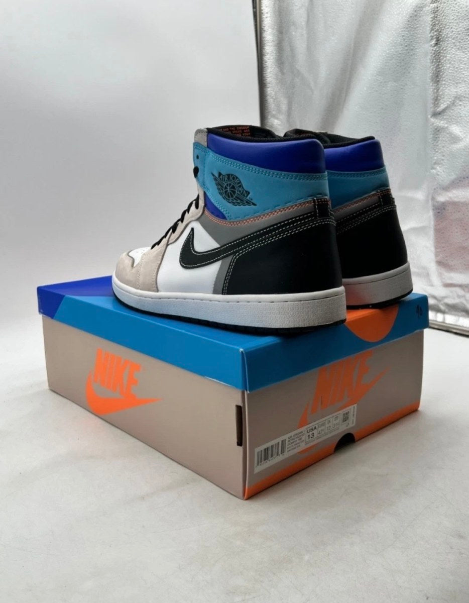 Jordan 1 Retro High OG Prototype 13 (Lightly Worn Pre-Owned)JordanWhite/Multi-Color-Total Orange - Image 4