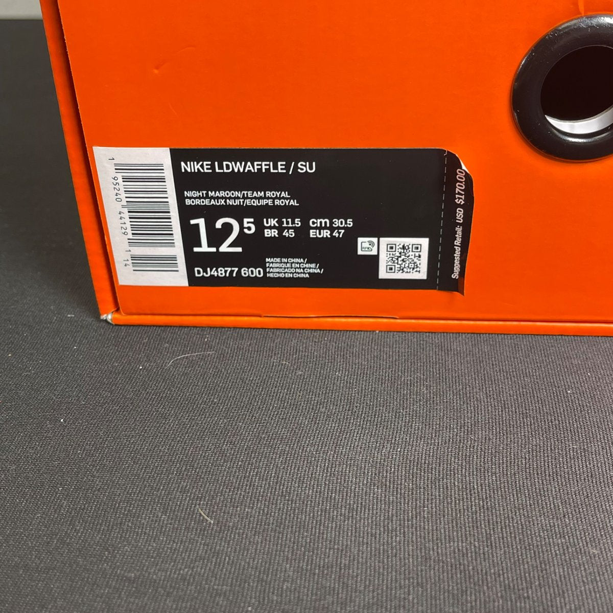 Nike LD Waffle sacai Undercover Night Maroon Team Royal (Size 12.5) - aux
