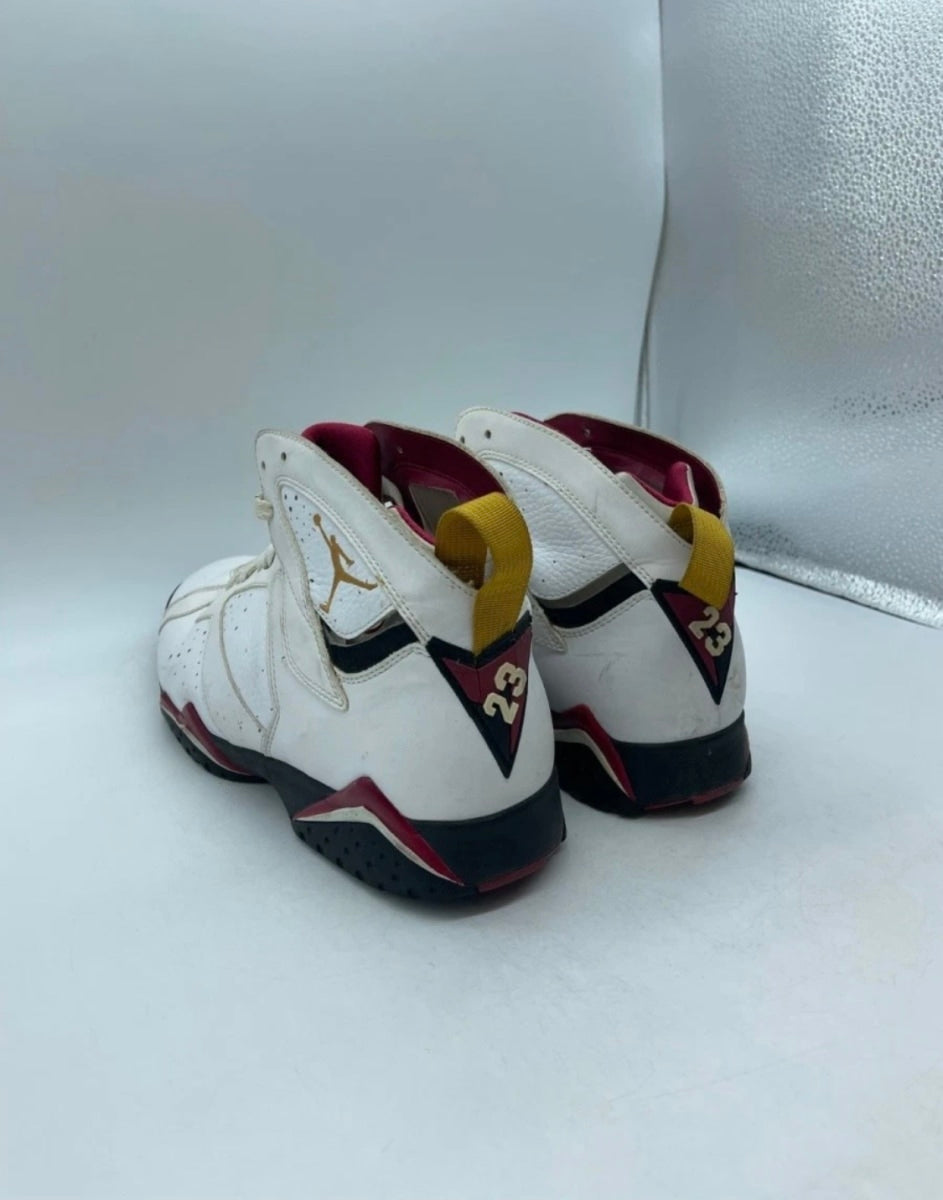 Jordan 7 Retro Cardinal (2011) 12 (Heavily Worn Pre-Owned)JordanWhite/Bronze-Cardinal Red-Black - Image 2