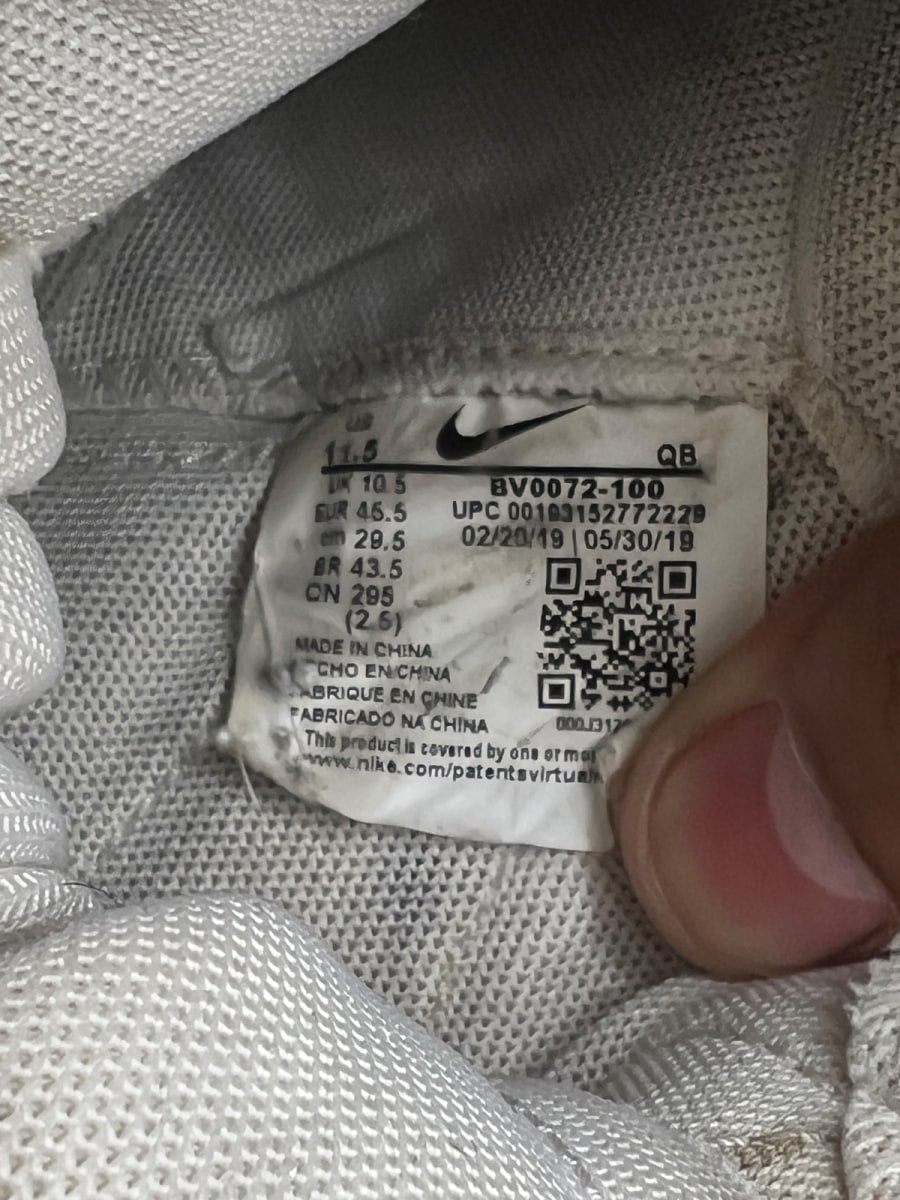 Nike Blazer Mid sacai White Grey 11.5 (Heavily Worn Pre-Owned) - Image 9