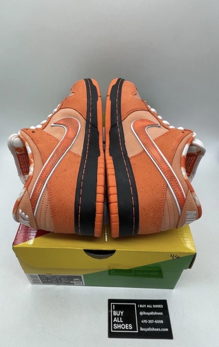 Nike SB Dunk Low Concepts Orange Lobster 11 (Lightly Worn Pre-Owned)NikeOrange Frost/Electro Orange/White - Image 6
